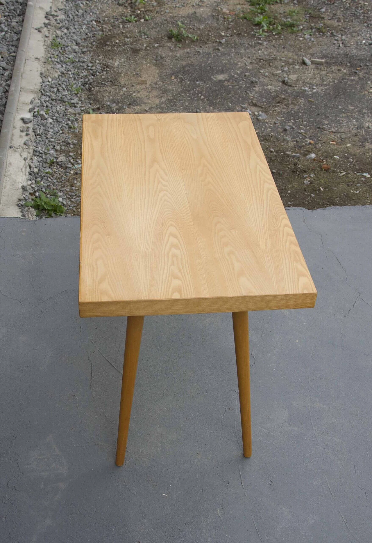 Ash wood coffee table, Czechoslovakia, 70s 1278452