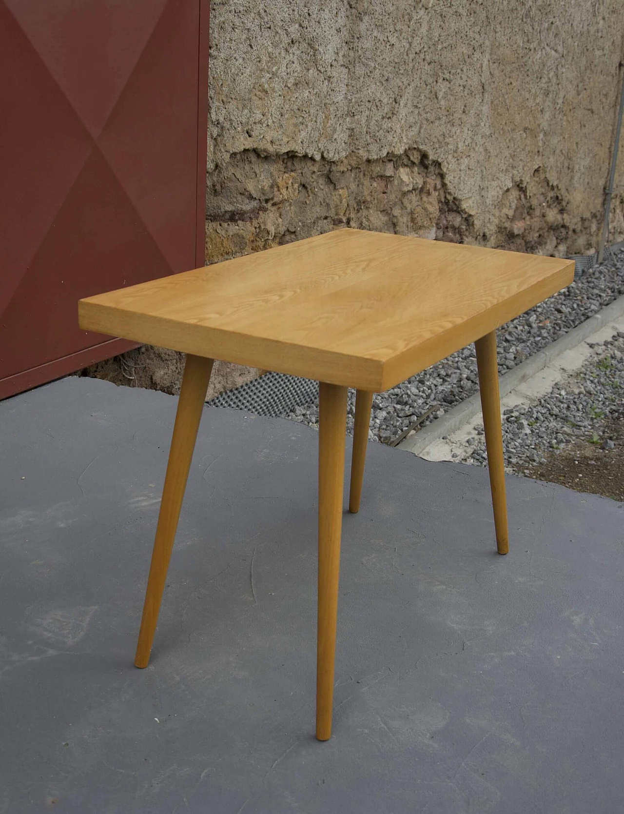 Ash wood coffee table, Czechoslovakia, 70s 1278455