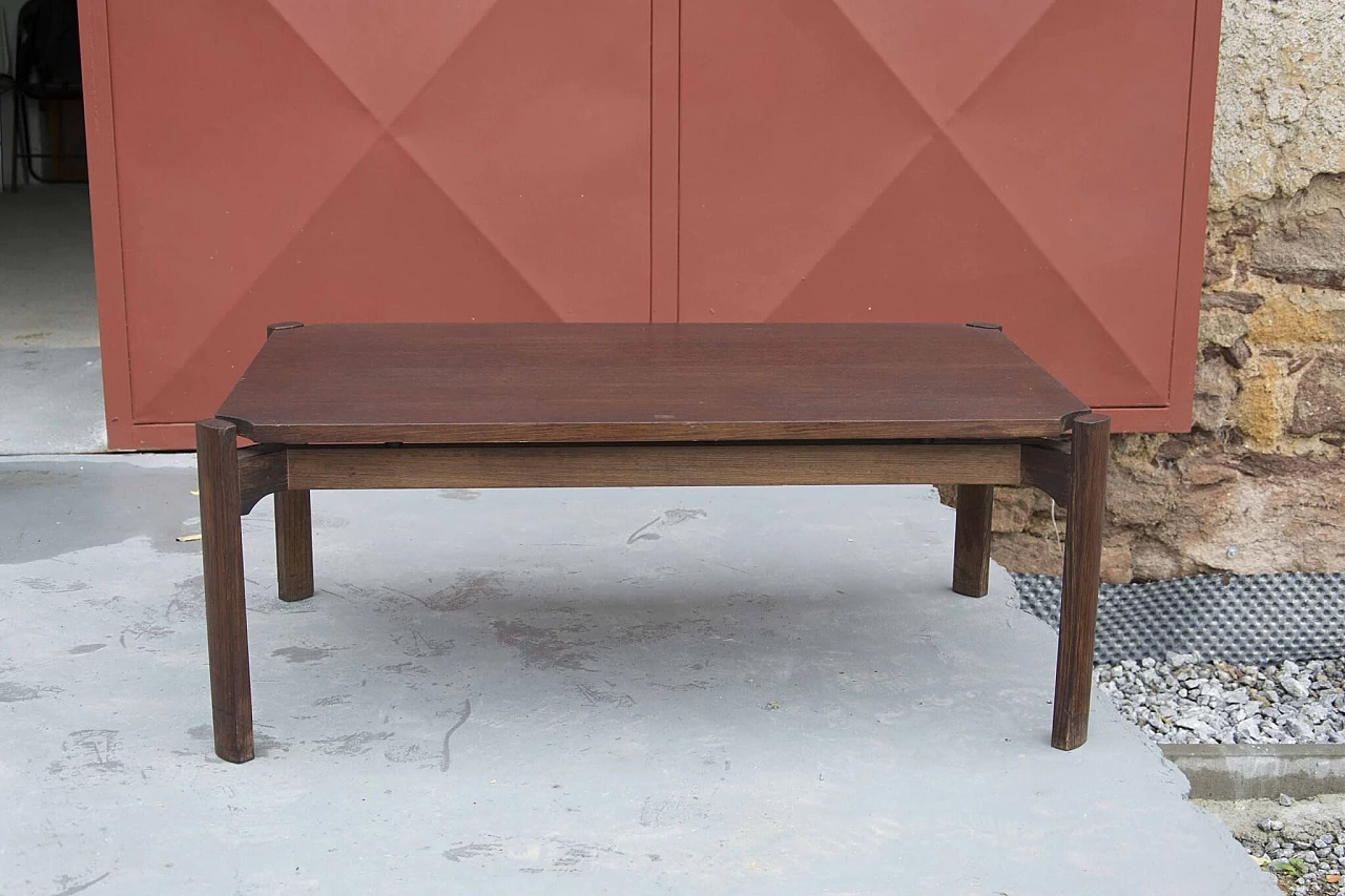 Tavolino in teak nello stile di Osvaldo Borsani, anni '70 1278468