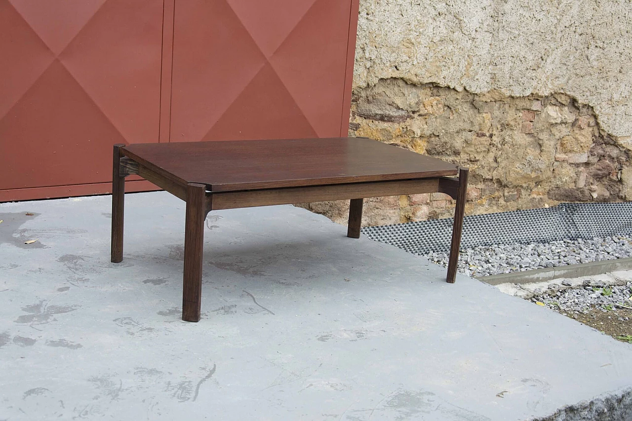 Tavolino in teak nello stile di Osvaldo Borsani, anni '70 1278470