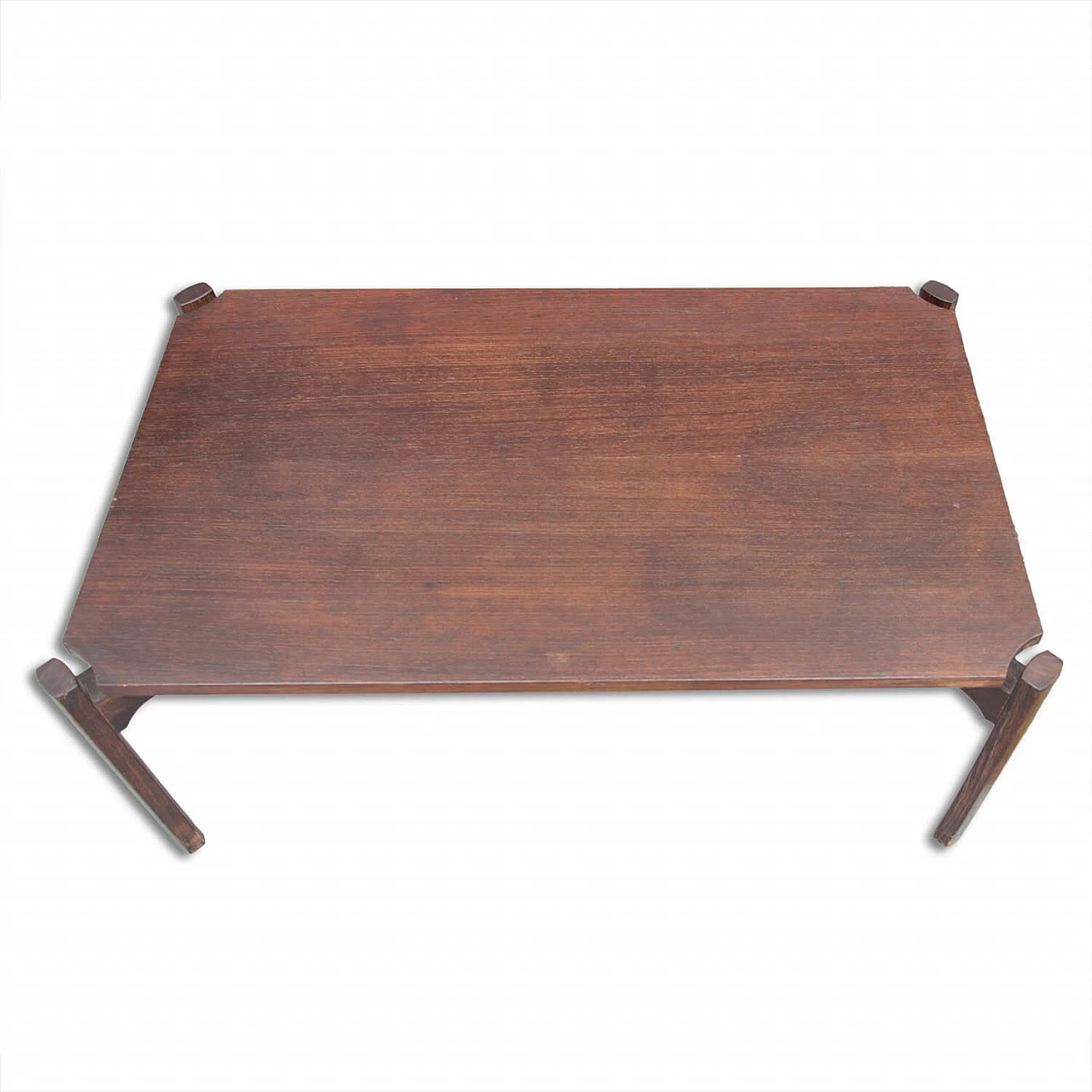 Tavolino in teak nello stile di Osvaldo Borsani, anni '70 1278478