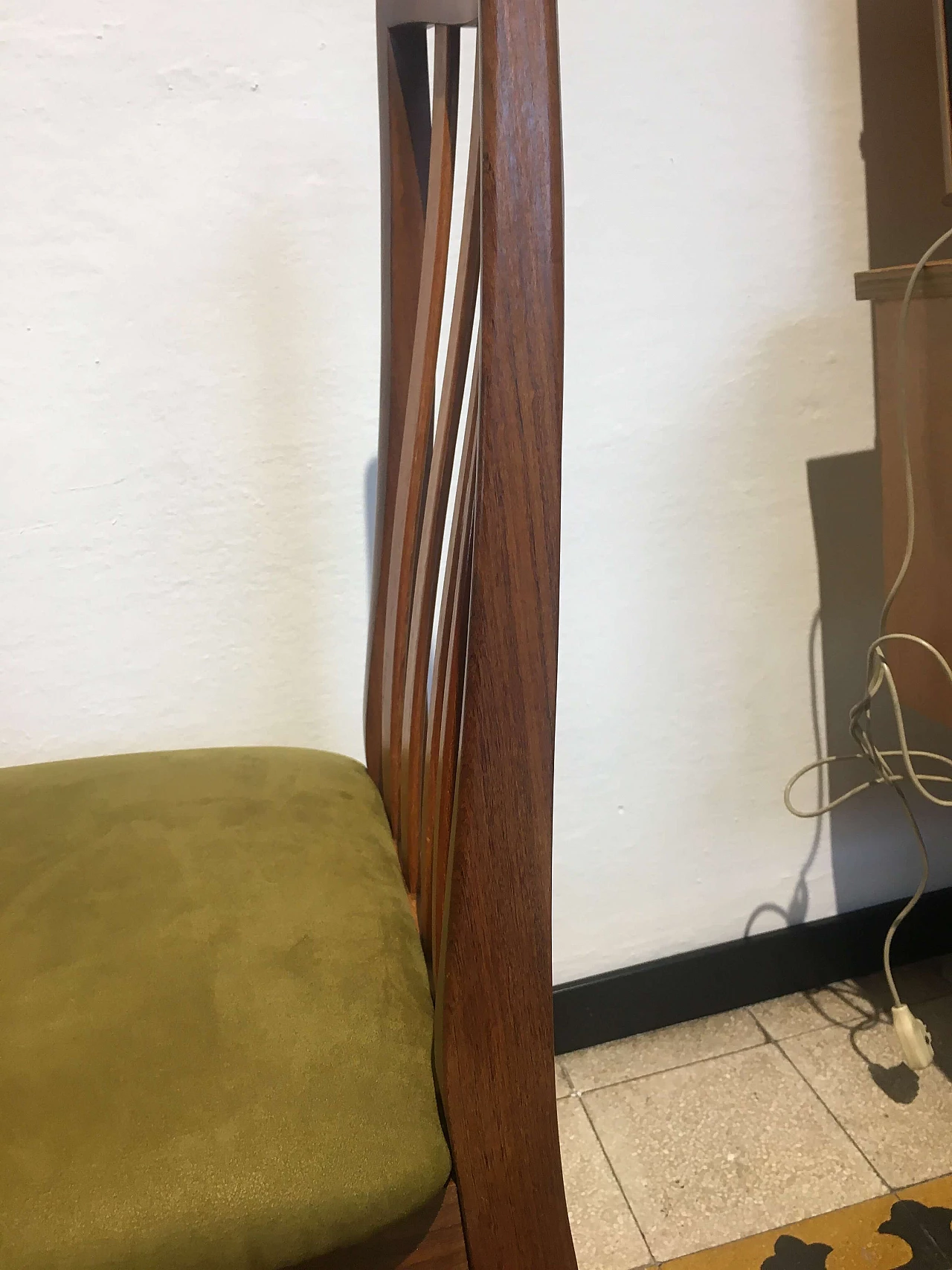 4 Chairs with teak frame, 50s 1278493