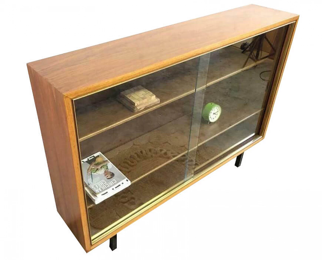 Vetrina a parete in teak, anni '60 1278526