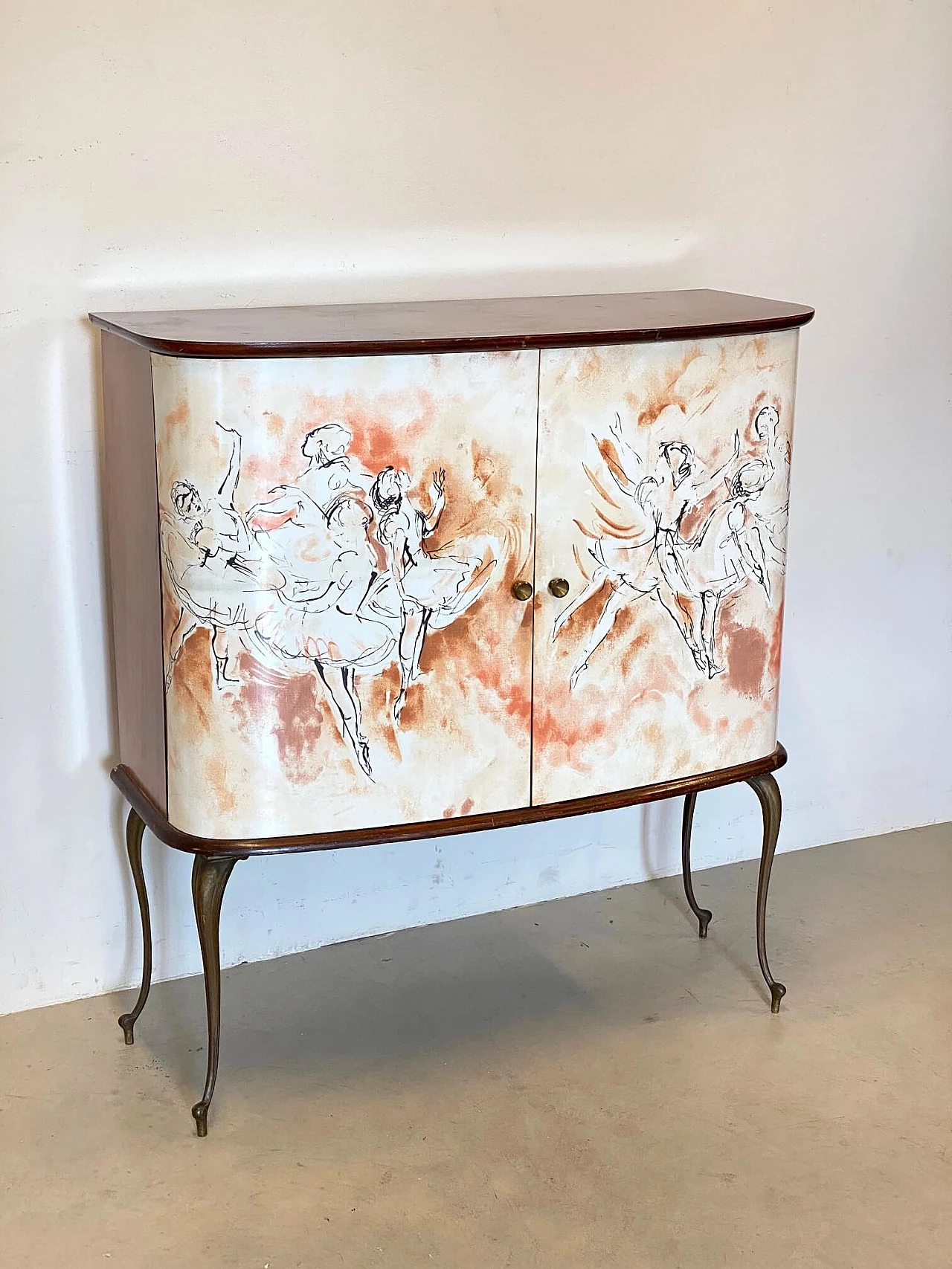 Painted bar cabinet, 60s 1278729