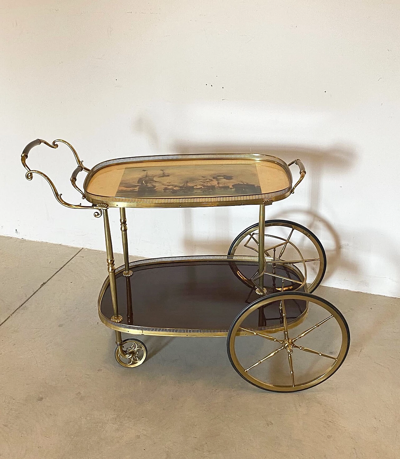 Brass bar trolley, 1950s 1278858