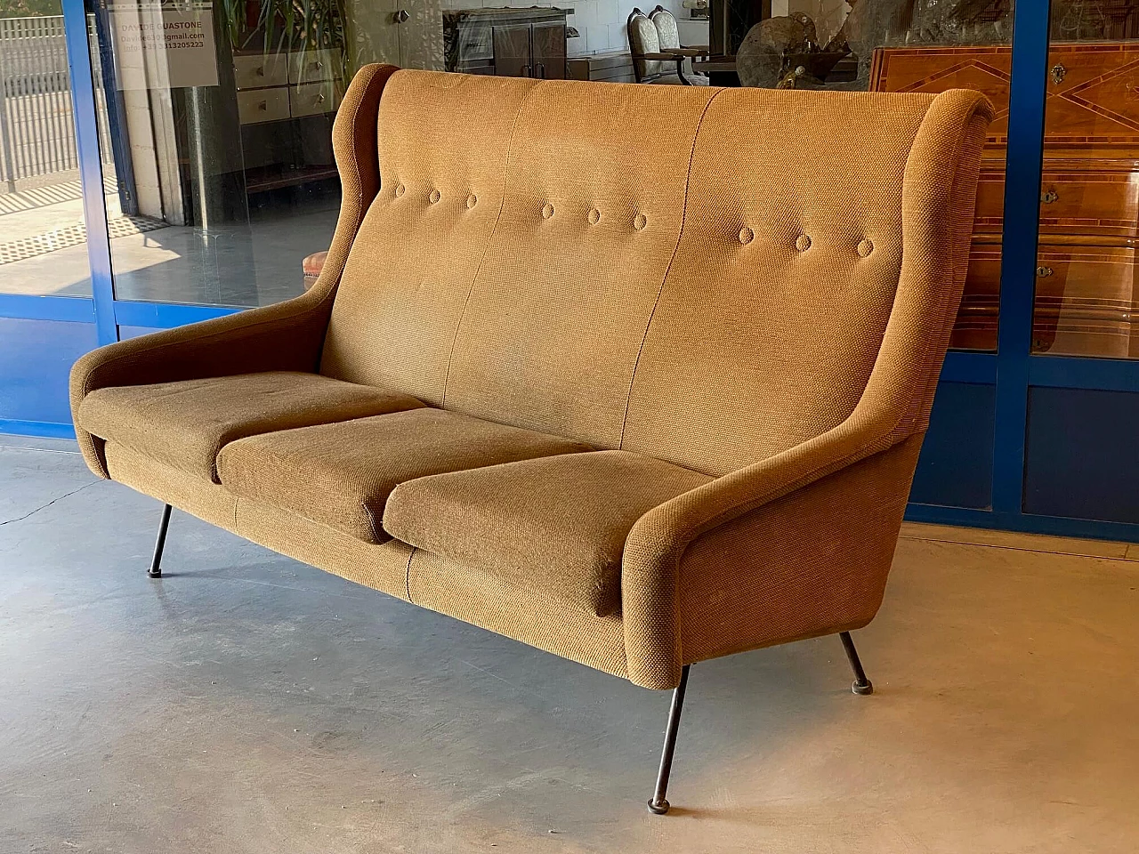 Velvet sofa, 60s 1278986