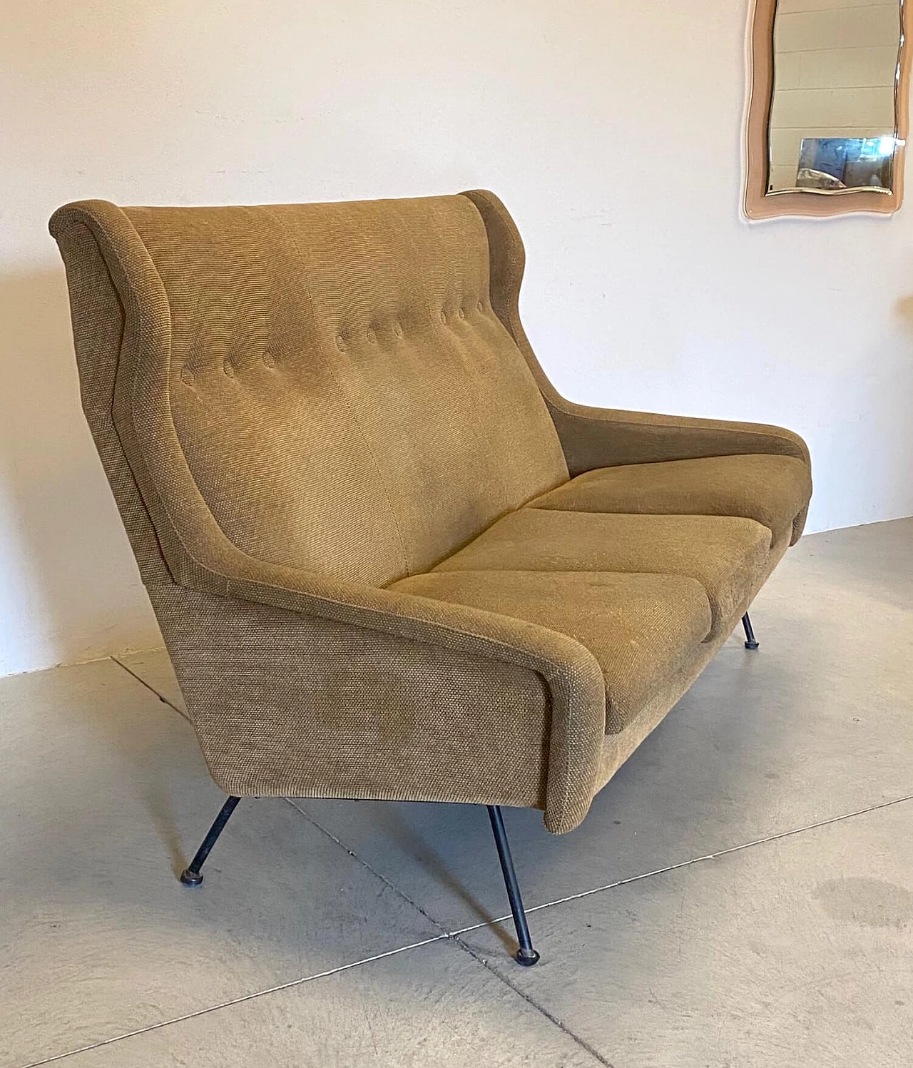 Velvet sofa, 60s 1278991