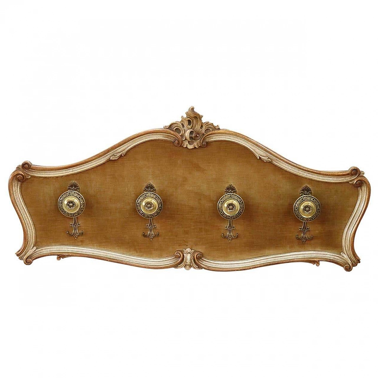 Appendiabiti con struttura in legno in stile Barocco veneziano, anni '40 1279139