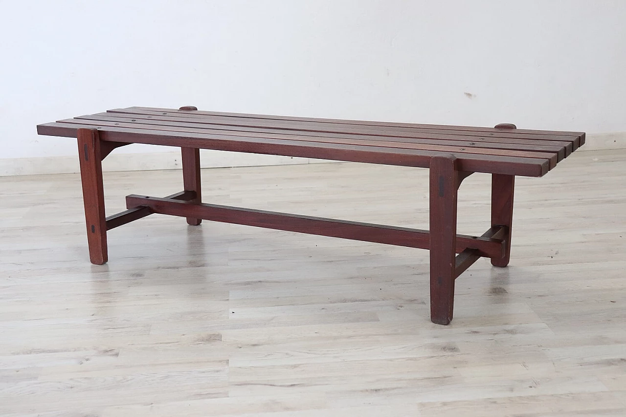 Danish teak bench, 1960s 1279168