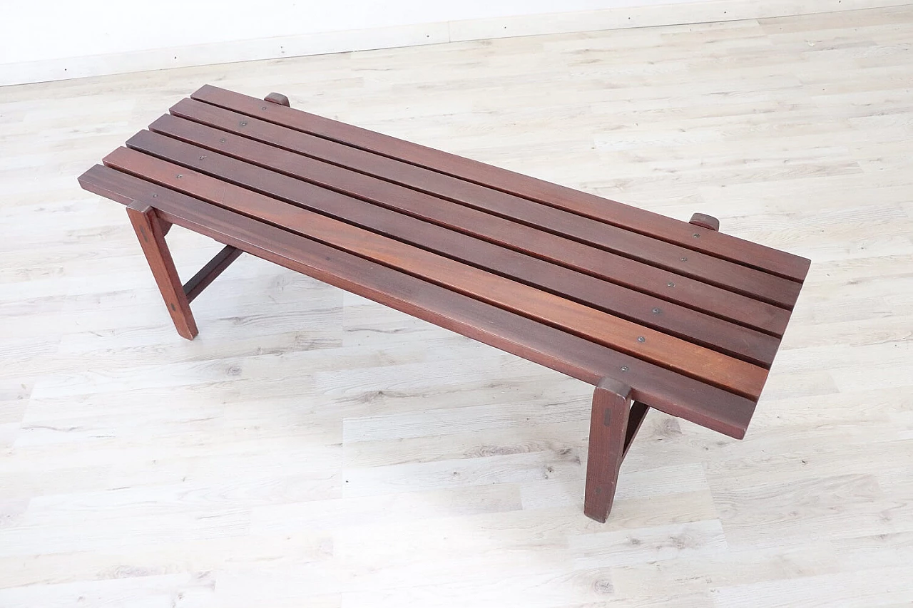 Danish teak bench, 1960s 1279169