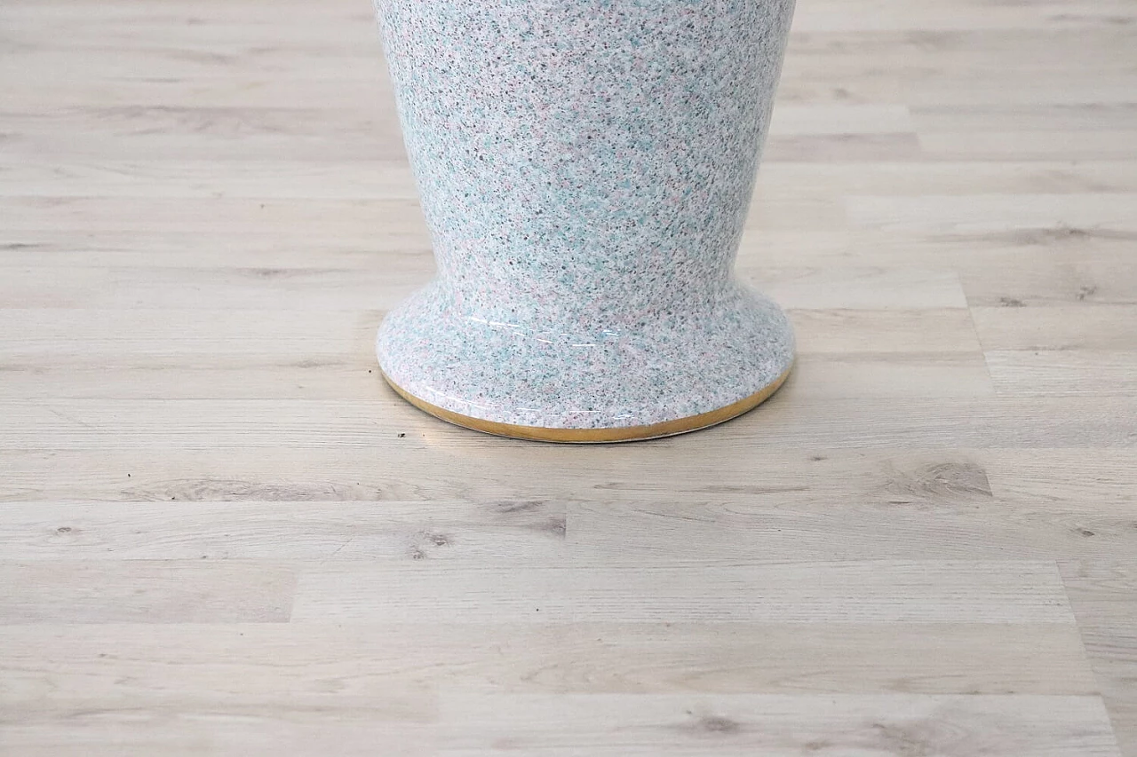 Grande vaso d'arredo in porcellana manifattura italiana, anni '80 1279179