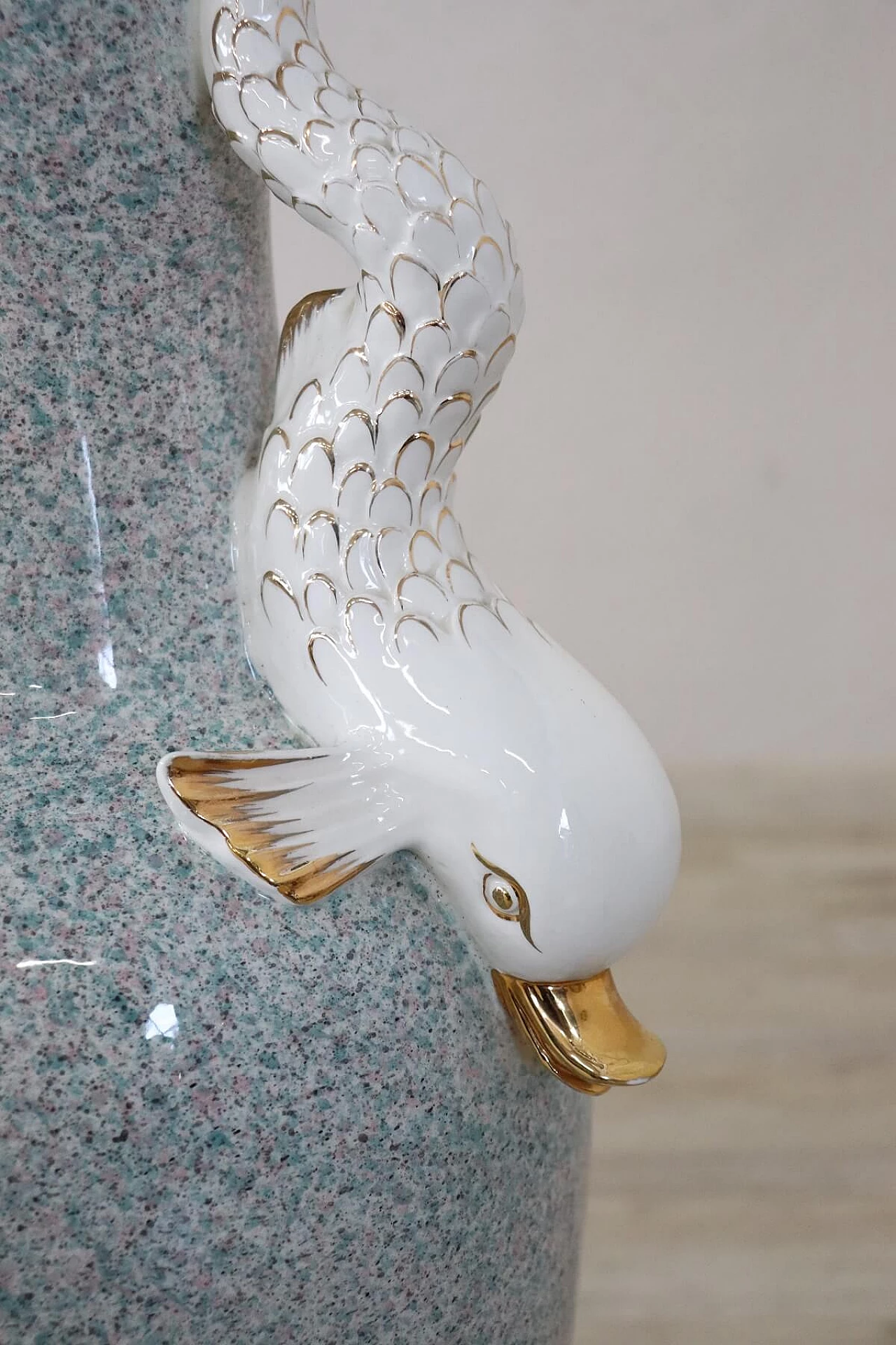 Grande vaso d'arredo in porcellana manifattura italiana, anni '80 1279183