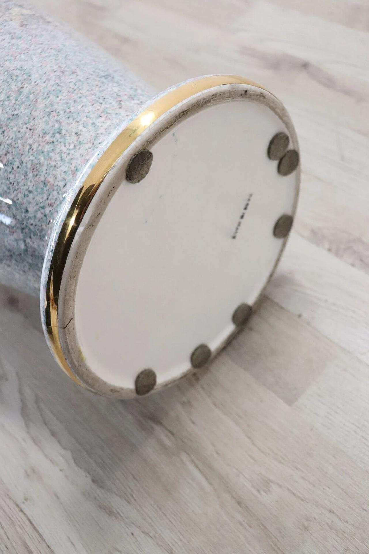 Grande vaso d'arredo in porcellana manifattura italiana, anni '80 1279184