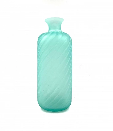 Water-green Murano glass vase by Gino Cenedese, 70s