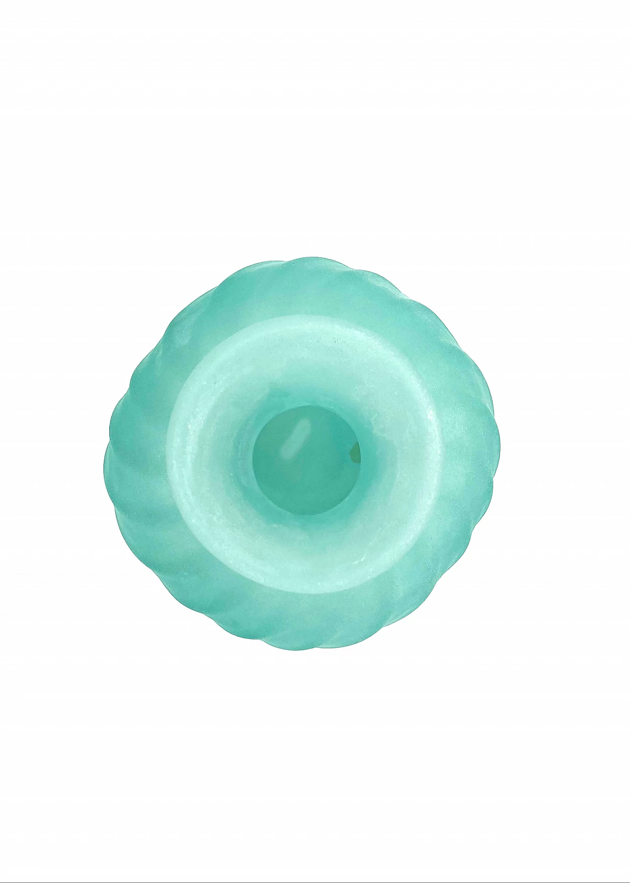 Water-green Murano glass vase by Gino Cenedese, 70s 1279523