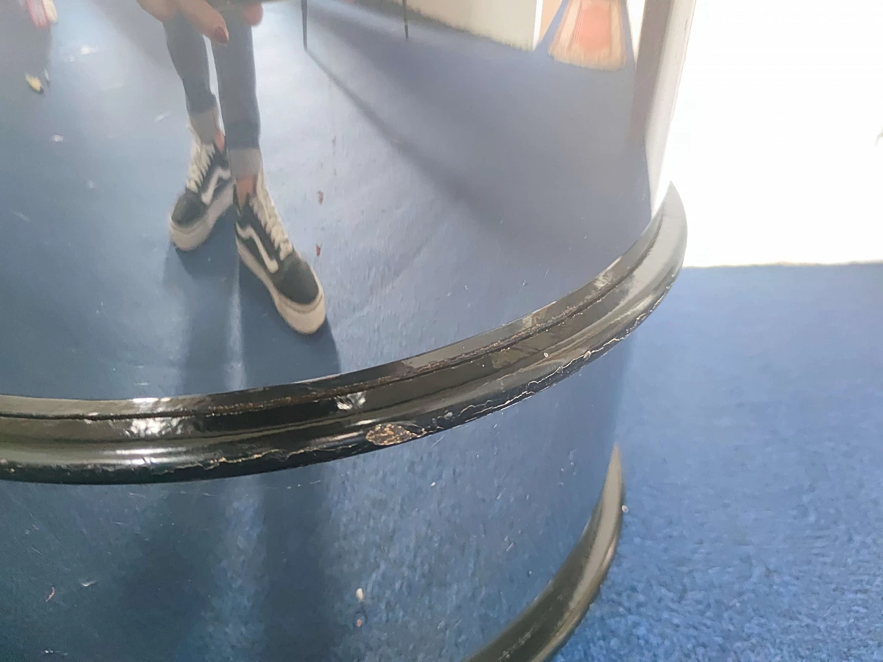 Pair of bedside tables in Willy Rizzo style, 60s 1279527