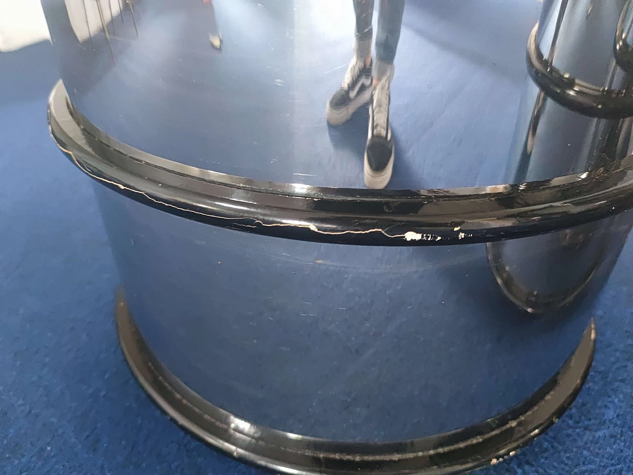 Pair of bedside tables in Willy Rizzo style, 60s 1279531