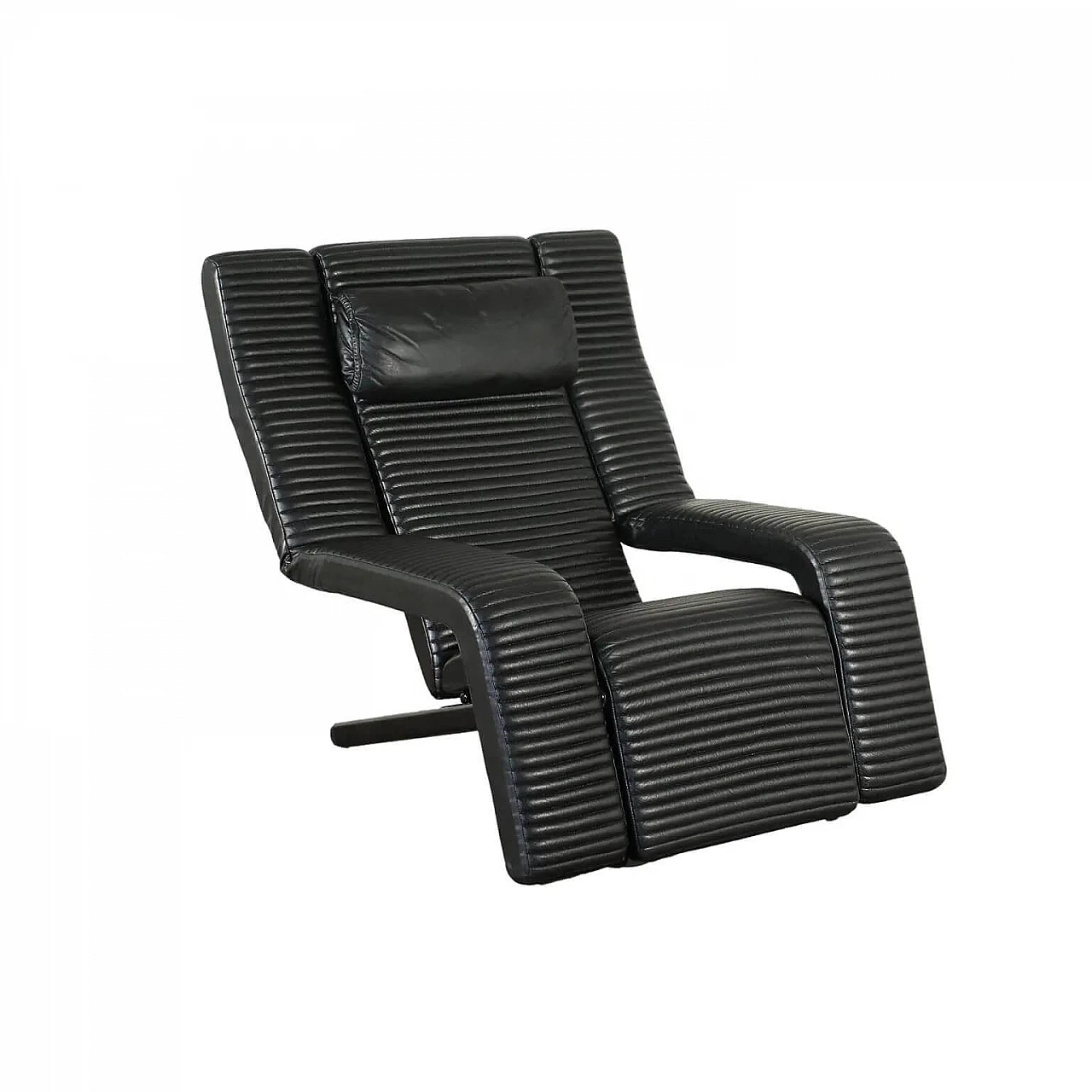 Poltrona Kilkis in metallo laccato e pelle di Tittina Ammannati & Gianpiero Vitteli per Brunati, anni '80 1279981