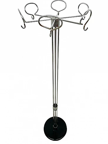 Chromed coat stand by Isao Hosoe for Valenti Luce, 70s