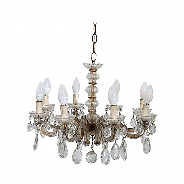 Maria Teresa crystal chandelier with eight lights, 19th century