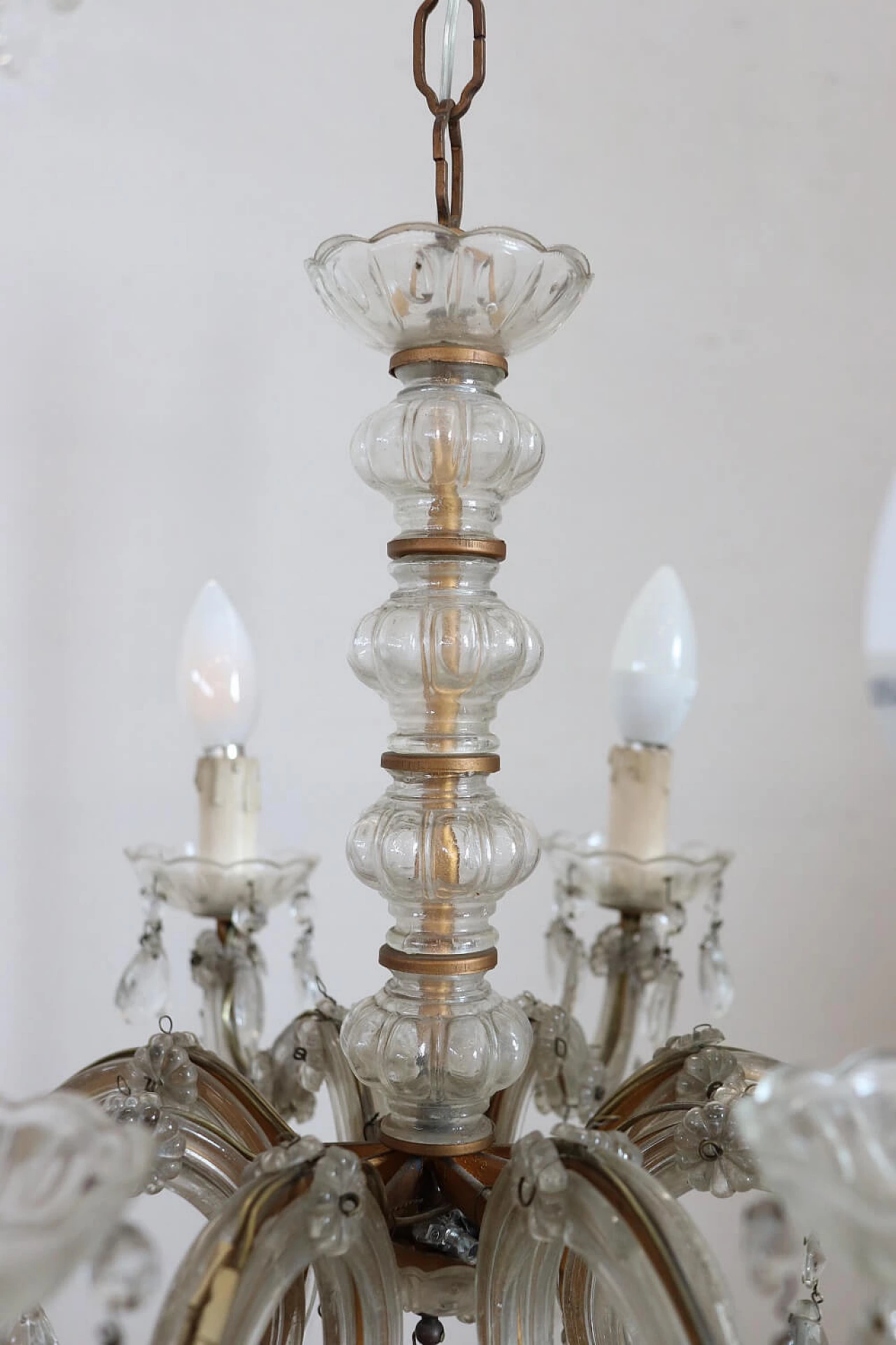 Lampadario Maria Teresa in cristallo a otto luci, '800 1280696