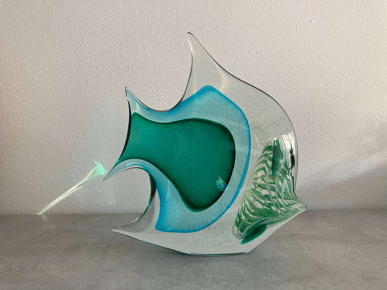 Pesce in vetro di Murano di Alessandro Barbaro, anni '80 1280727