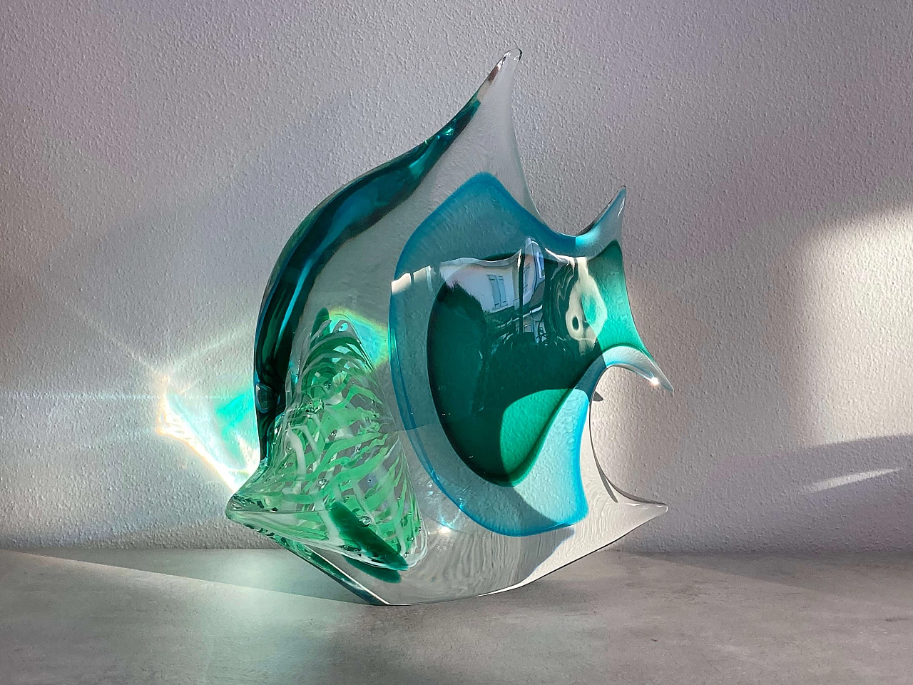 Pesce in vetro di Murano di Alessandro Barbaro, anni '80 1280730
