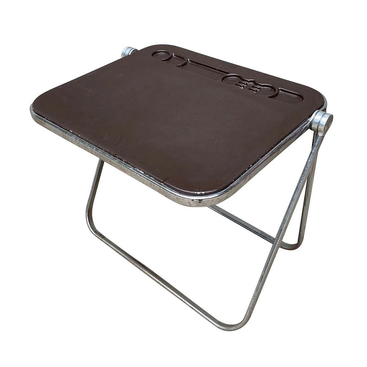 Platone folding desk in perspex and steel by Giancarlo Piretti for Anonima Castelli, 70s 1280780