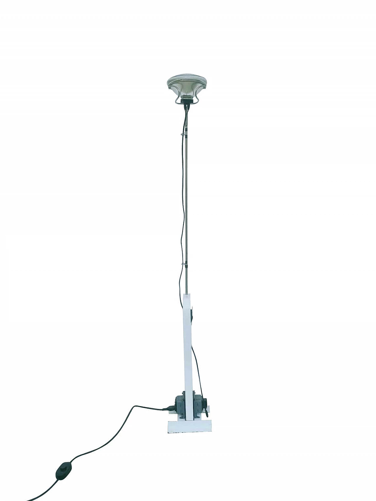 Toio floor lamp in enameled steel, iron and nickel-plated brass by Achille & Pier Giacomo Castiglioni for Flos, 60s 1280841