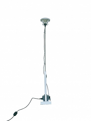 Toio floor lamp in enameled steel, iron and nickel-plated brass by Achille & Pier Giacomo Castiglioni for Flos, 60s