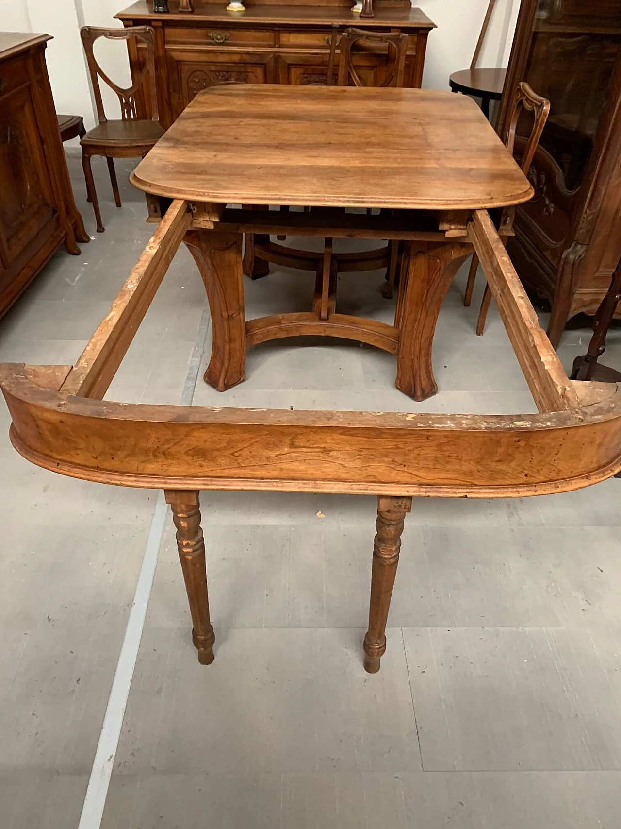 Set per sala da pranzo in ciliegio Art Nouveau di Pierre Mathieu, inizio '900 1280925