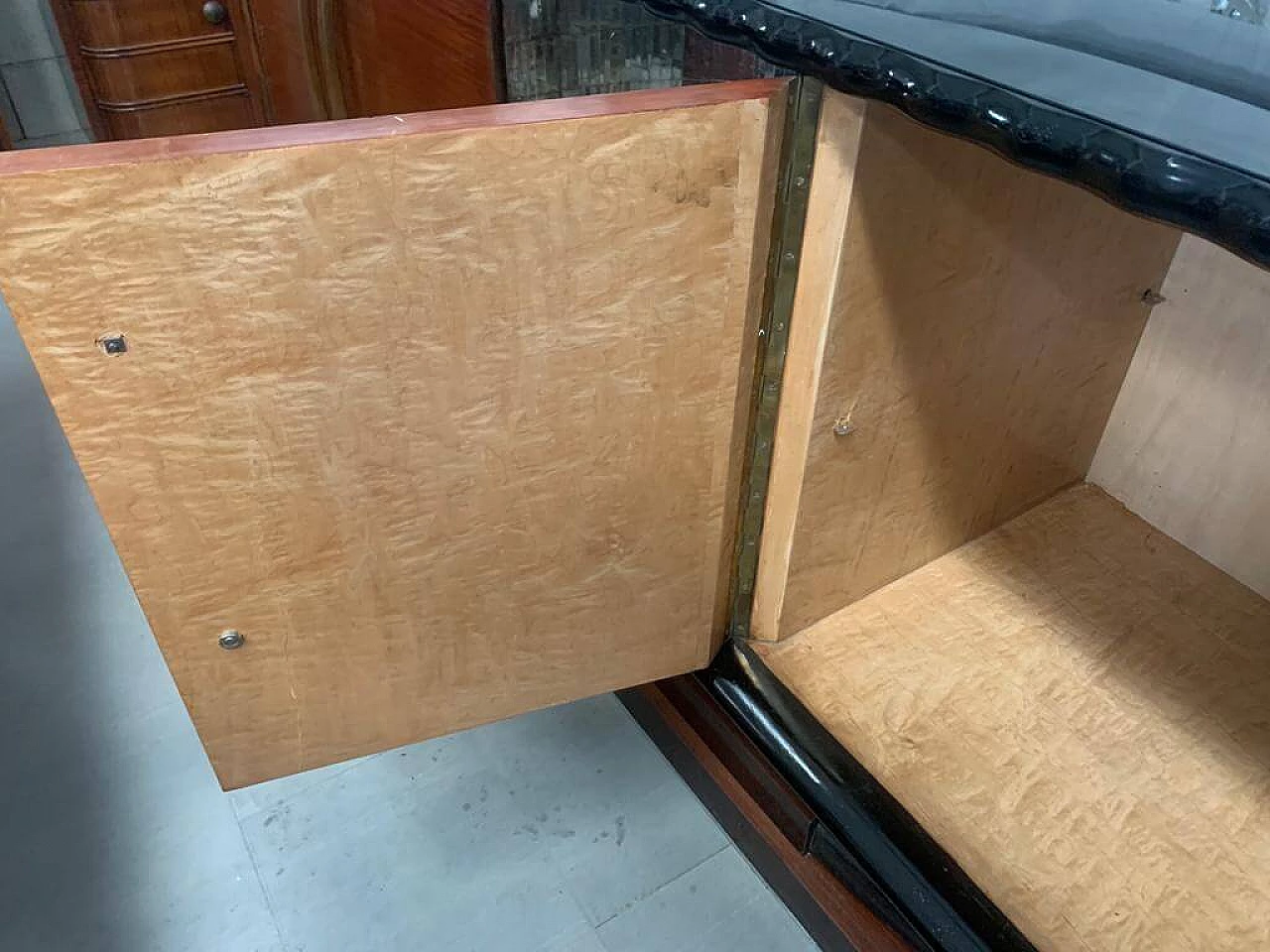 Mahogany sideboard with mirror niche, 1930s 1280944