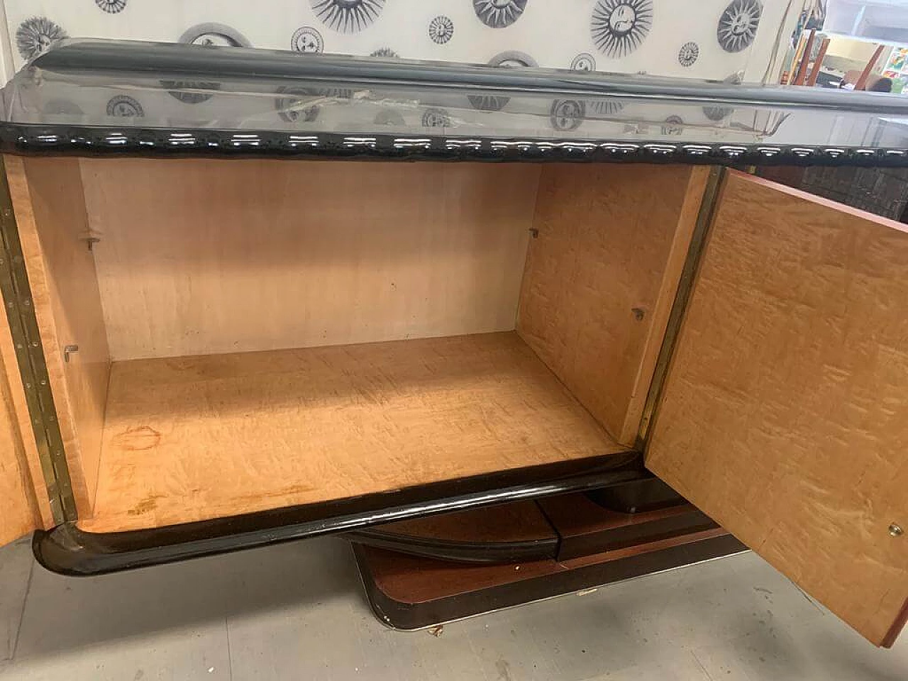 Mahogany sideboard with mirror niche, 1930s 1280945