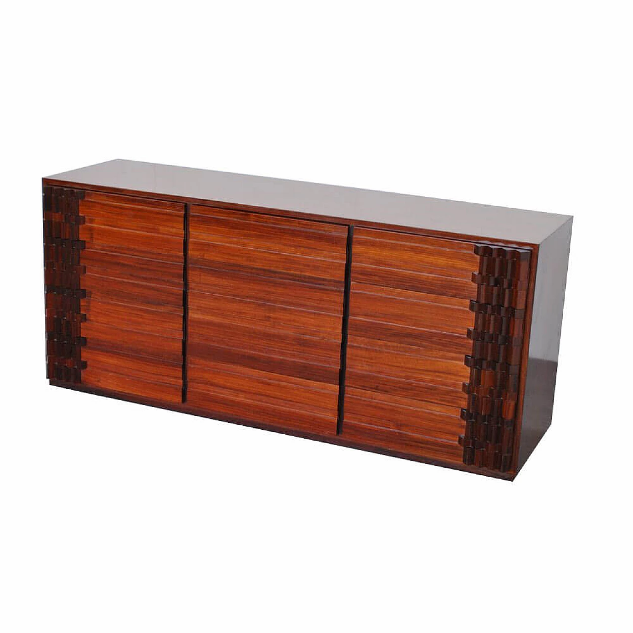 Diamante chest of drawers in walnut by Luciano Frigerio, 70s 1281200