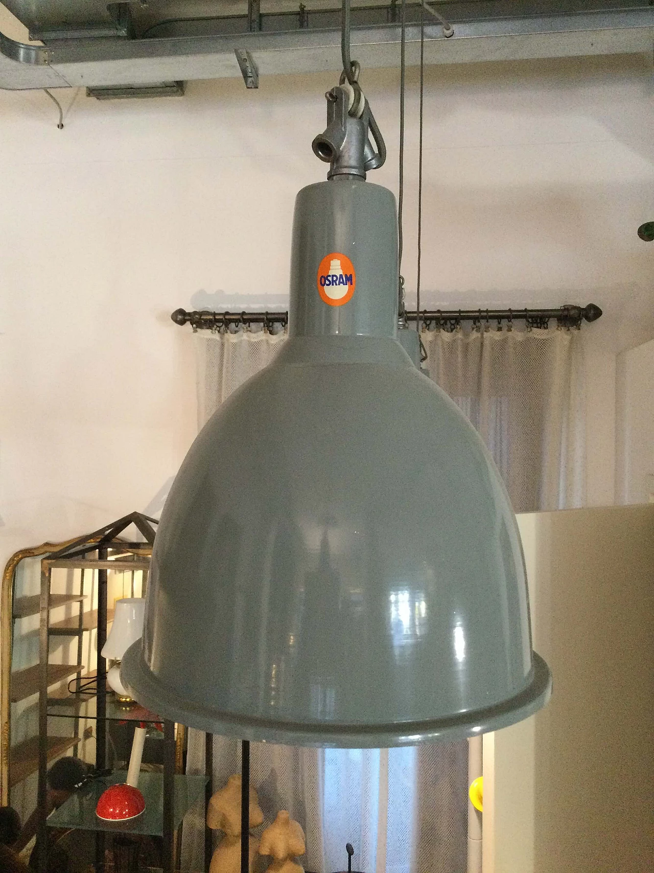 Lampada in alluminio verniciato Osram, anni '70 1282721