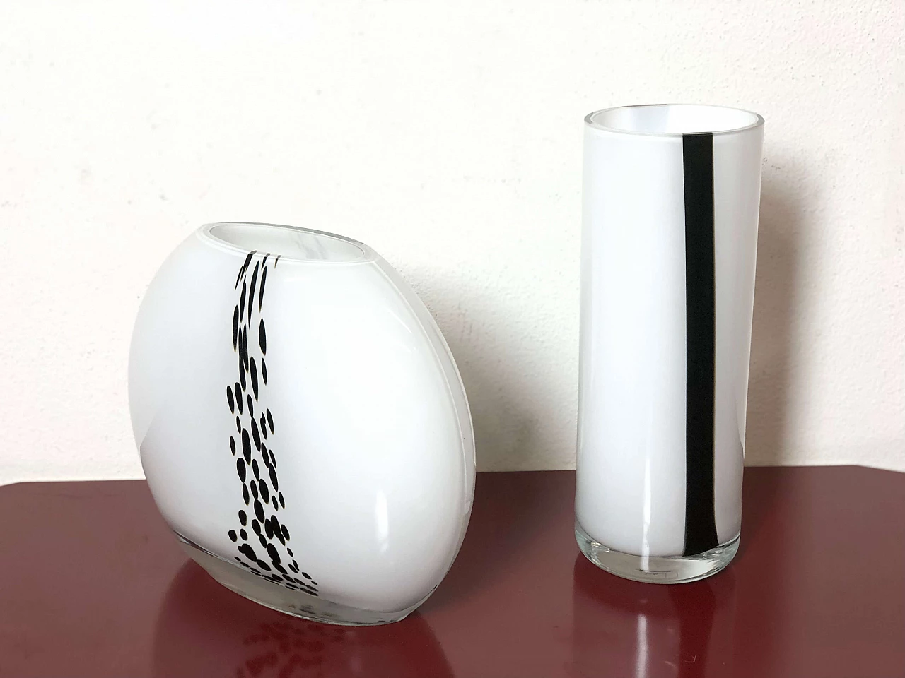 Pair of Murano glass vases Nason by Moretti, 1970s 1282934