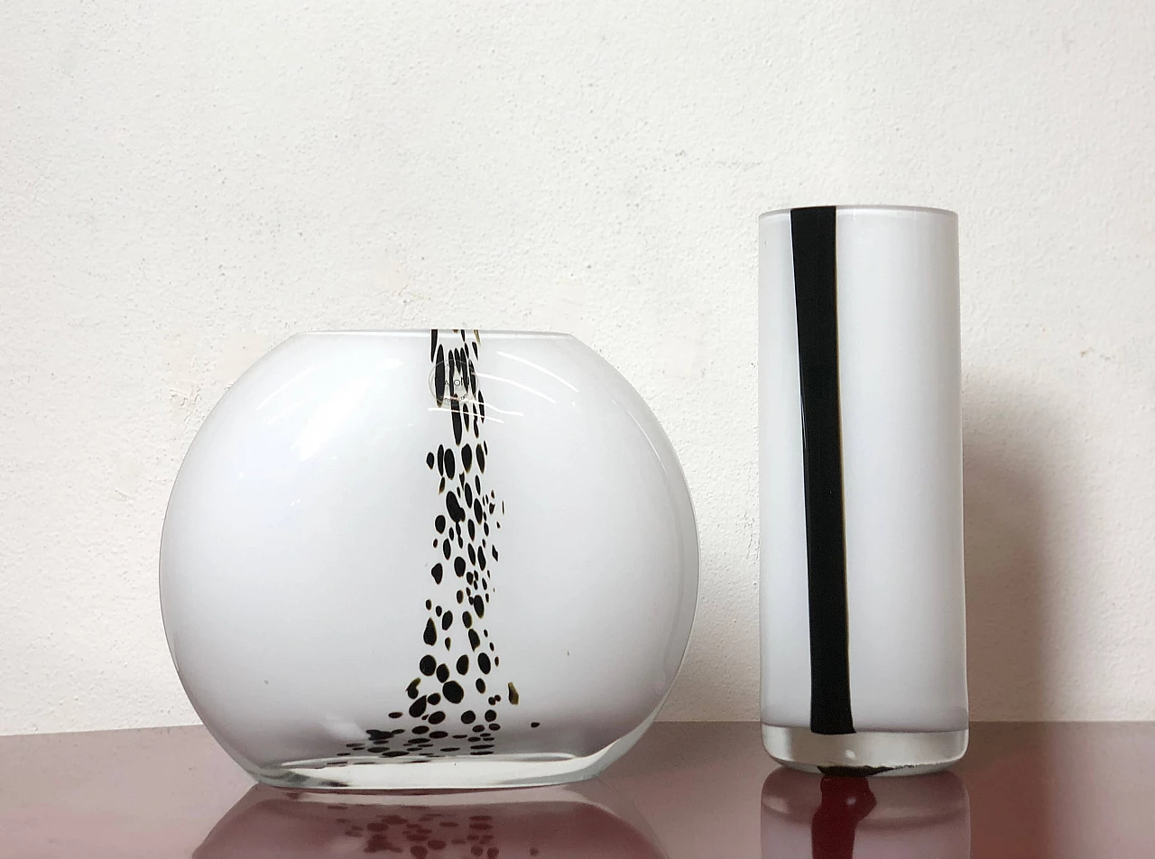 Pair of Murano glass vases Nason by Moretti, 1970s 1282942