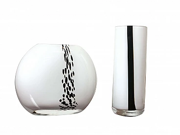 Pair of Murano glass vases Nason by Moretti, 1970s