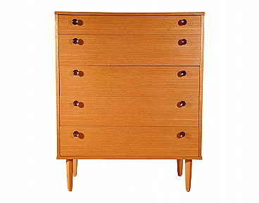 English chest of drawers with 5 drawers, 1950s