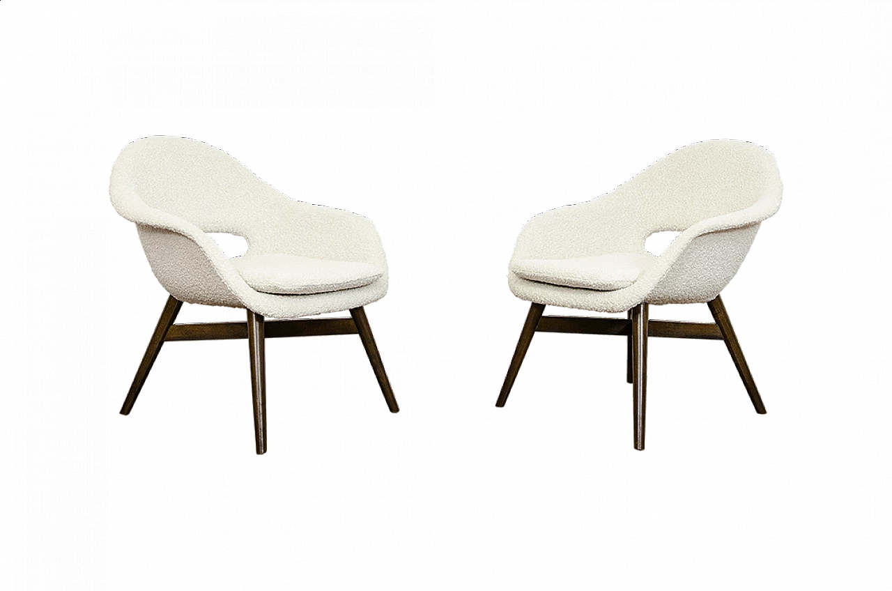 Pair of armchairs by Miroslav Navratil, 1960s 1283374