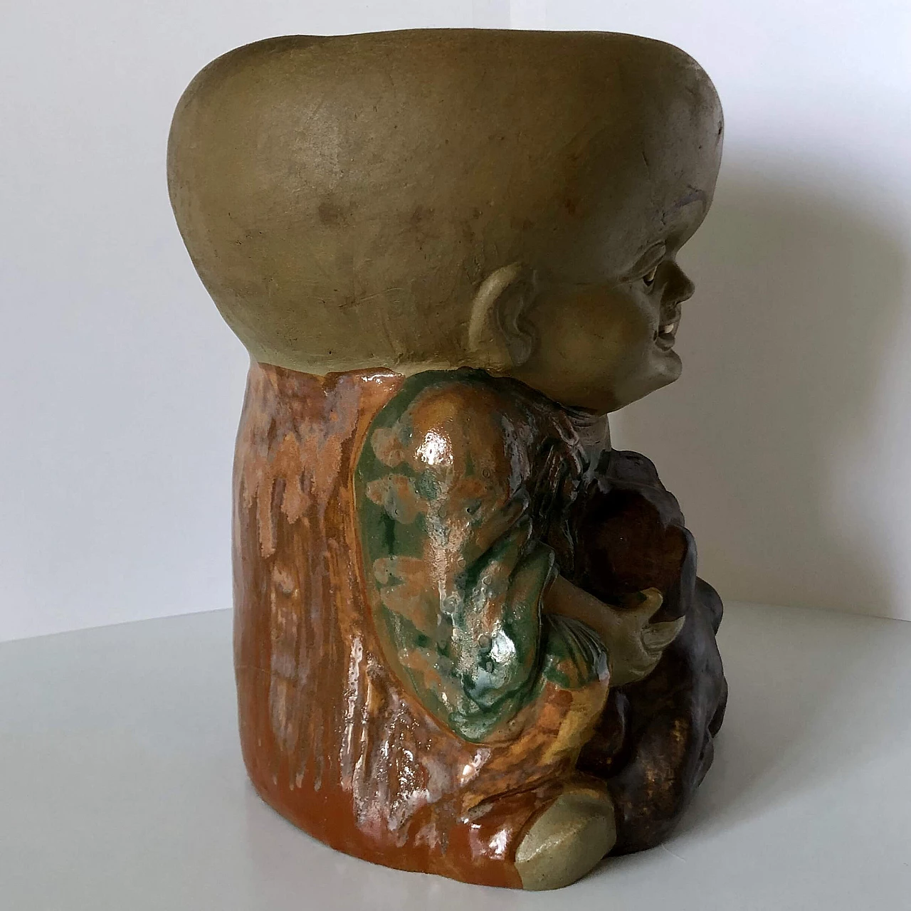 Pair of stoneware Cio Cio San vases by manifattura Chini, circa 1915 1283604