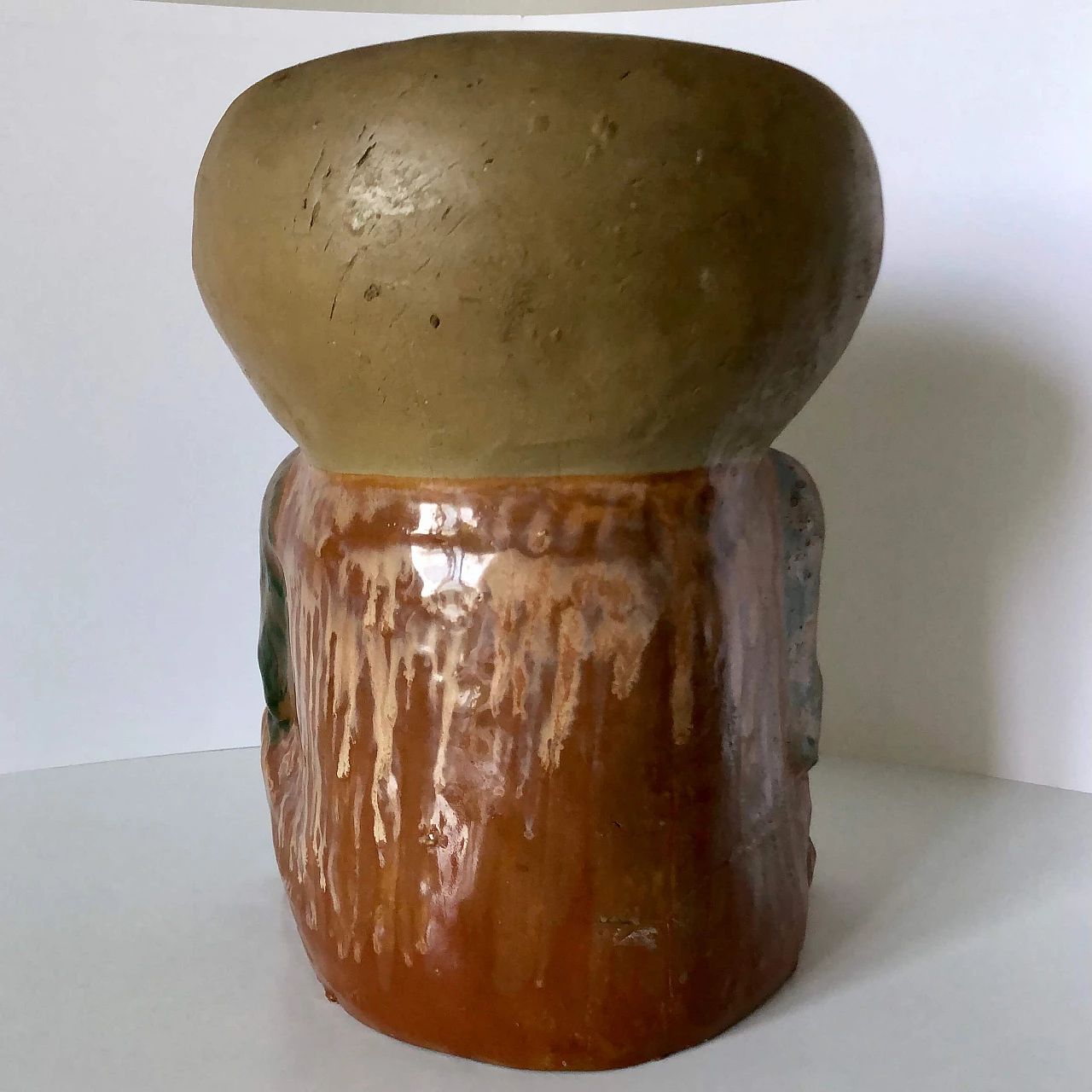 Pair of stoneware Cio Cio San vases by manifattura Chini, circa 1915 1283605