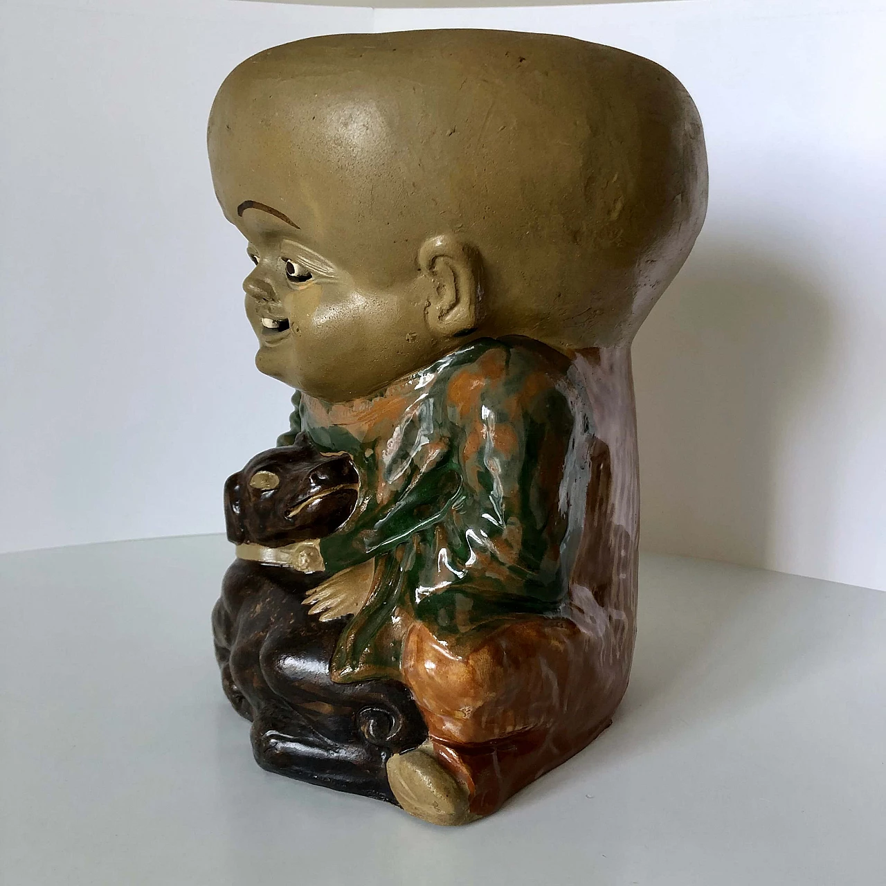 Pair of stoneware Cio Cio San vases by manifattura Chini, circa 1915 1283608