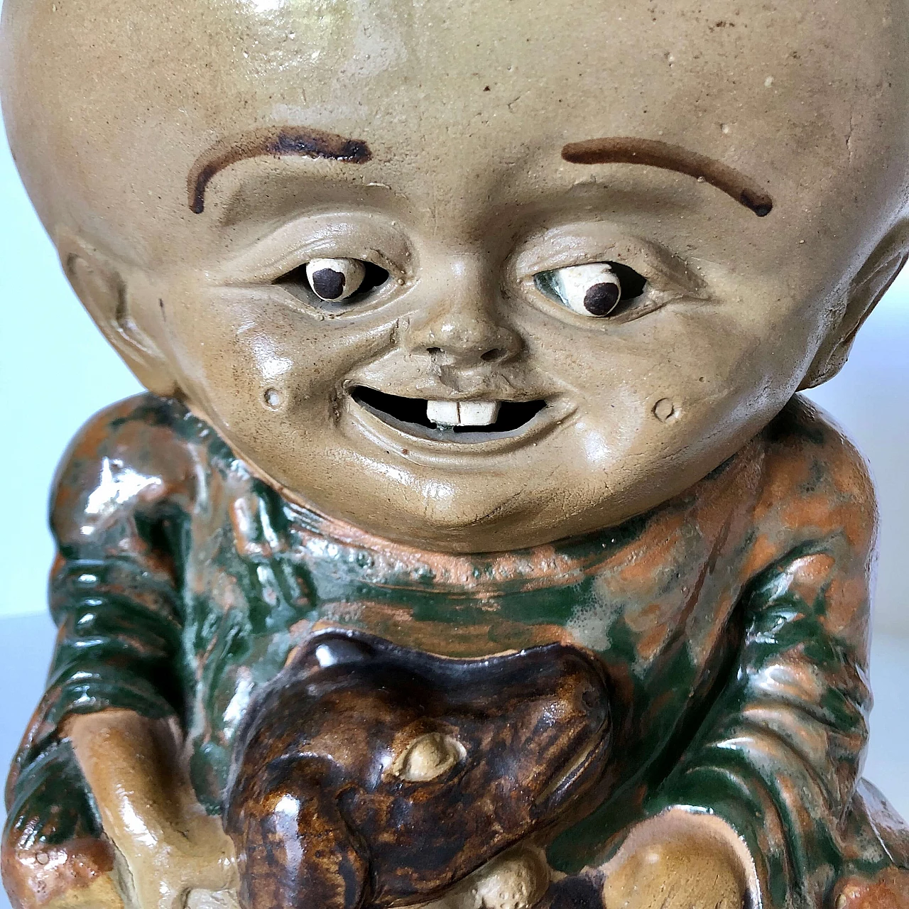 Pair of stoneware Cio Cio San vases by manifattura Chini, circa 1915 1283617