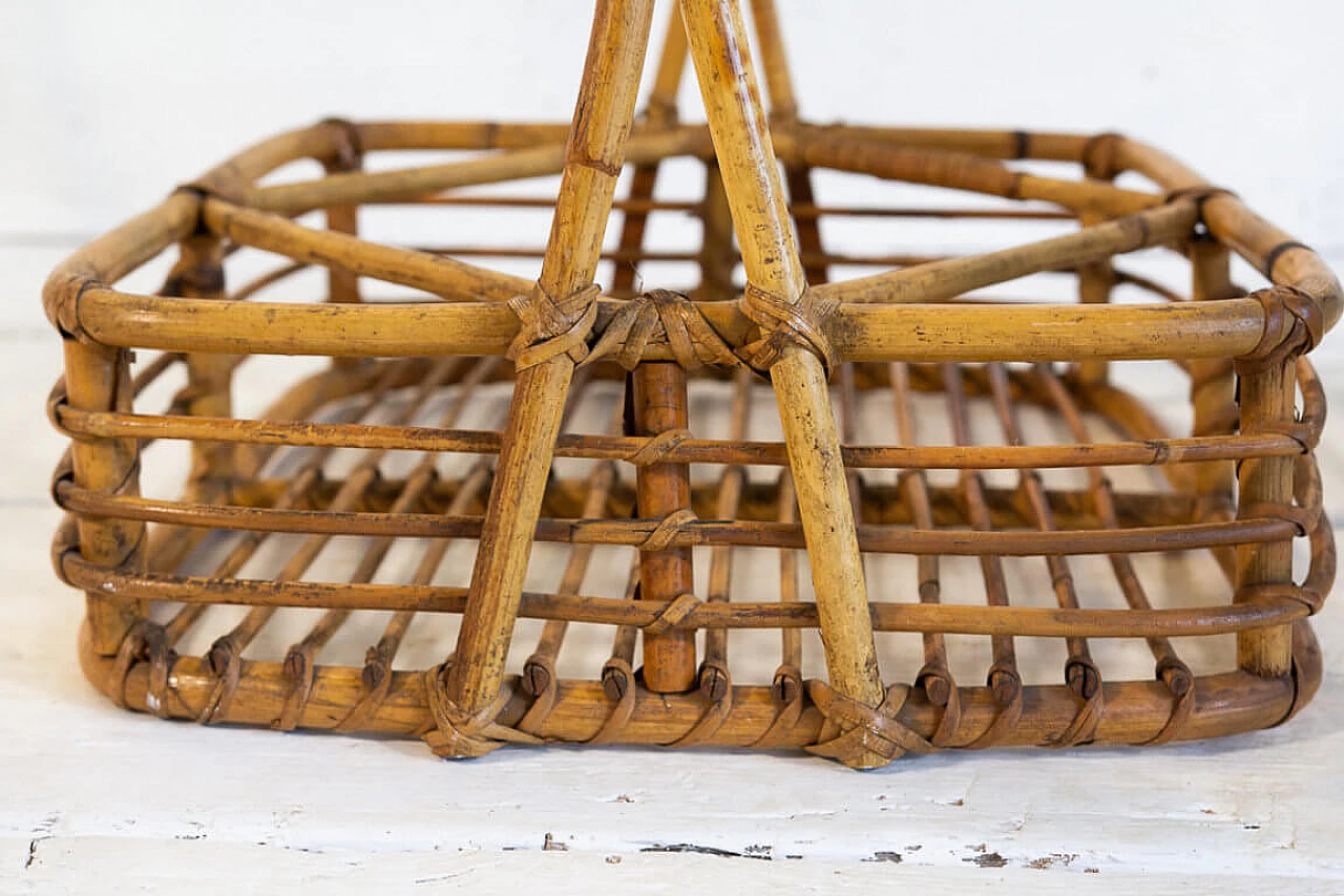 Wicker basket magazine rack, 50s 1283680