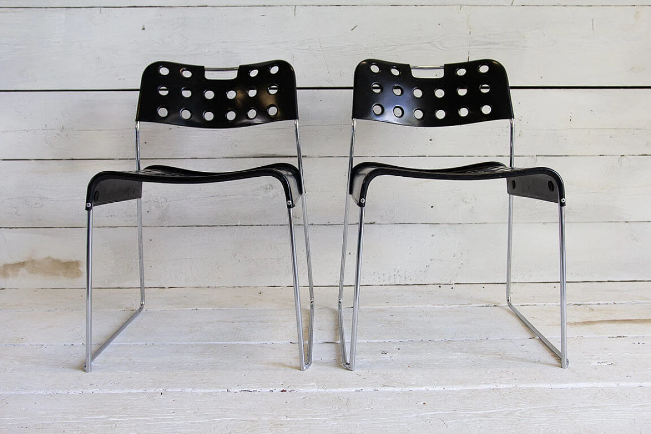 8 Omkstak chairs by Rodney Kinsman for Bieffeplast, '70s 1283725