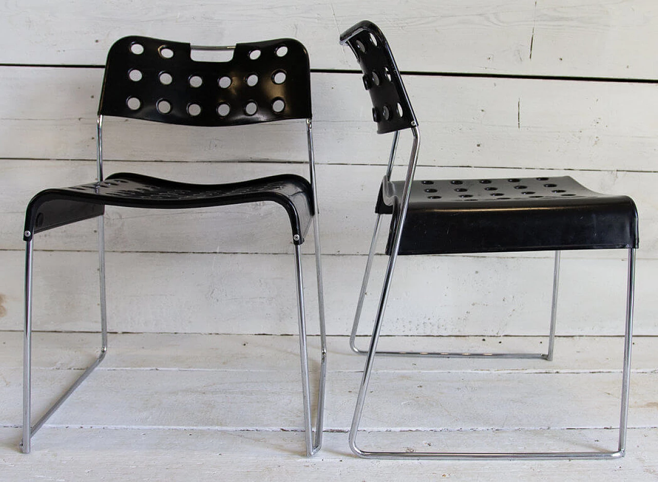 8 Omkstak chairs by Rodney Kinsman for Bieffeplast, '70s 1283729