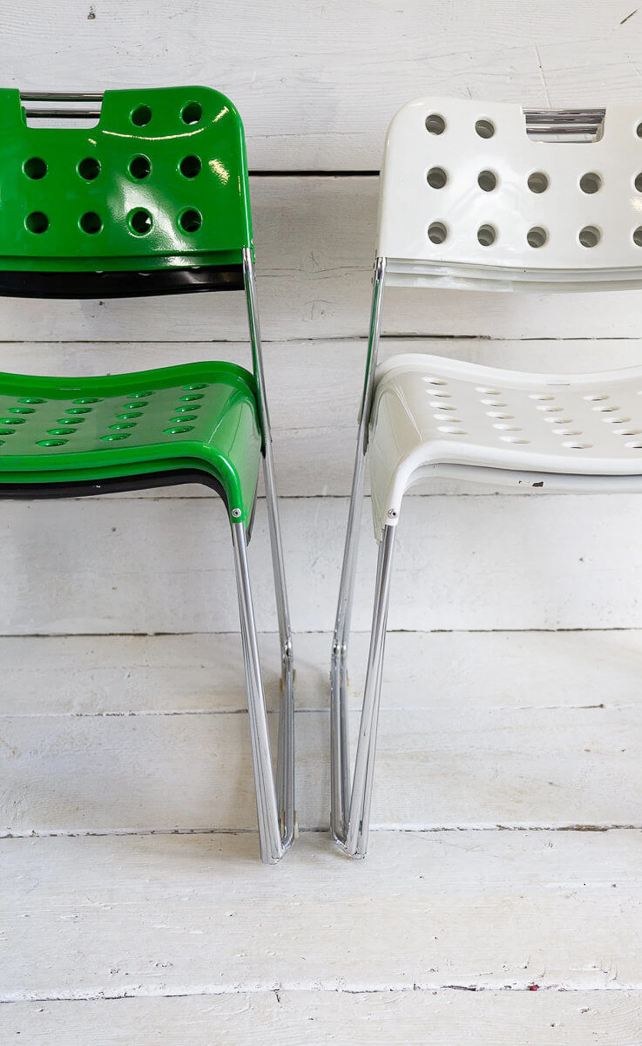 9 Sedie Omstak di Rodney Kinsman per Bieffeplast, anni '70 1283732