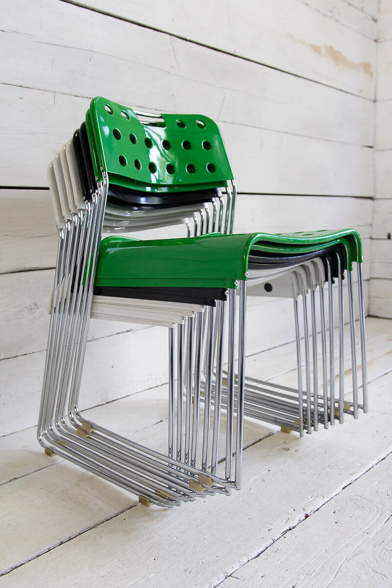 8 Omkstak chairs by Rodney Kinsman for Bieffeplast, '70s 1283734