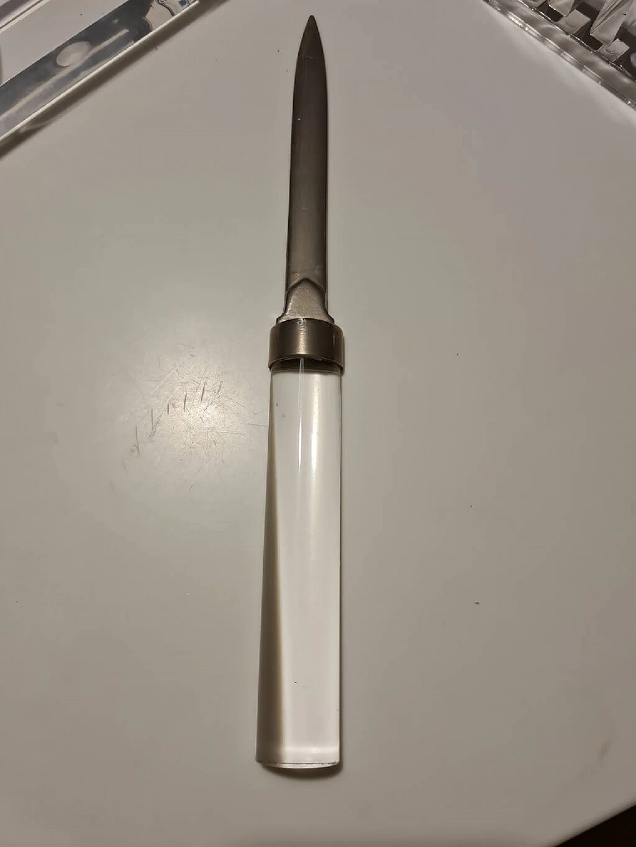 Organizer scrivania lucite Space Age Guzzini, Manlio Ciocca  anni '70 1283963